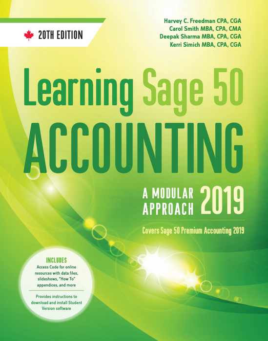 Learning Sage 50 Accounting 2019: A Modular Approach, 20th Edition